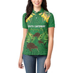 Personalised South Canterbury Anniversary Day Women Polo Shirt Kiwi Kowhai Silver Fern Maori Pattern