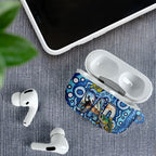 Australia Father's Day AirPods Case Aussie Fishing Best Dad Ever Aboriginal Pattern