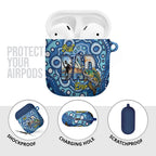 Australia Father's Day AirPods Case Aussie Fishing Best Dad Ever Aboriginal Pattern