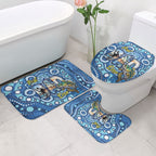 Australia Father's Day Bathroom Set Aussie Fishing Best Dad Ever Aboriginal Pattern