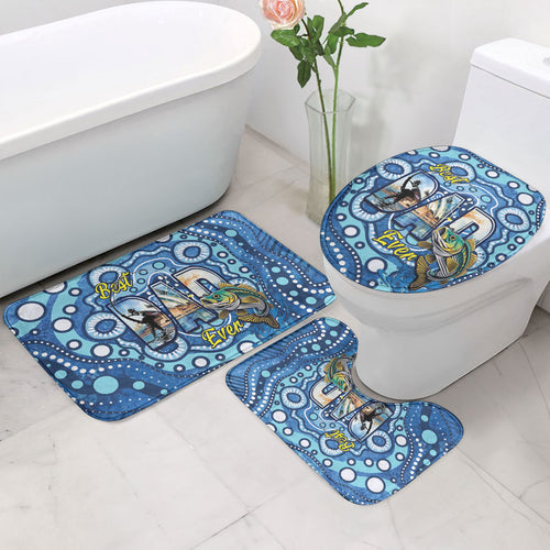 Australia Father's Day Bathroom Set Aussie Fishing Best Dad Ever Aboriginal Pattern