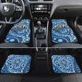 Personalised Australia Father's Day Car Mats Aussie Fishing Best Dad Ever Aboriginal Pattern