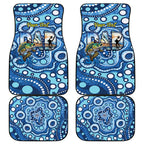 Personalised Australia Father's Day Car Mats Aussie Fishing Best Dad Ever Aboriginal Pattern