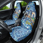 Australia Father's Day Car Seat Cover Aussie Fishing Best Dad Ever Aboriginal Pattern