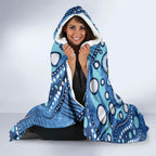 Australia Father's Day Hooded Blanket Aussie Fishing Best Dad Ever Aboriginal Pattern