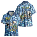 Personalised Australia Father's Day Kid Hawaiian Shirt Aussie Fishing Best Dad Ever Aboriginal Pattern