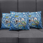 Australia Father's Day Pillow Cover Aussie Fishing Best Dad Ever Aboriginal Pattern