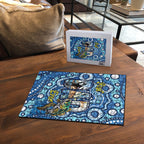 Australia Father's Day Puzzle Aussie Fishing Best Dad Ever Aboriginal Pattern