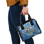 Australia Father's Day Shoulder Handbag Aussie Fishing Best Dad Ever Aboriginal Pattern