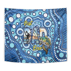 Australia Father's Day Tapestry Aussie Fishing Best Dad Ever Aboriginal Pattern