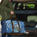 Australia Father's Day Travel Bag Aussie Fishing Best Dad Ever Aboriginal Pattern
