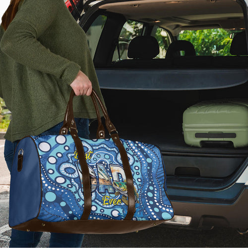 Australia Father's Day Travel Bag Aussie Fishing Best Dad Ever Aboriginal Pattern