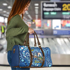 Australia Father's Day Travel Bag Aussie Fishing Best Dad Ever Aboriginal Pattern