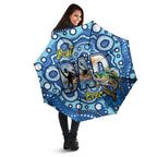 Australia Father's Day Umbrella Aussie Fishing Best Dad Ever Aboriginal Pattern