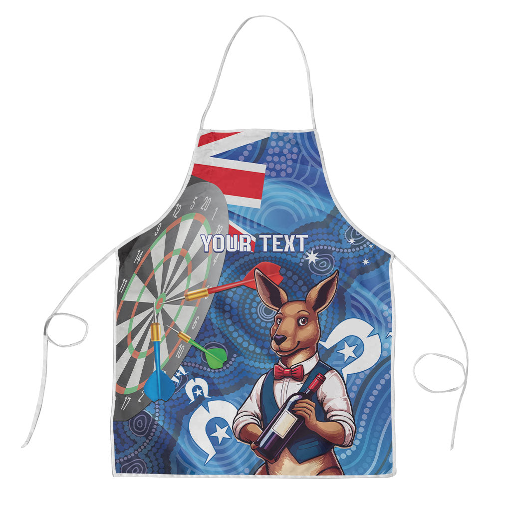 Darts NAIDOC Week 2026 Personalised Apron Australia Flag Kangaroo Dhari Aboriginal Art