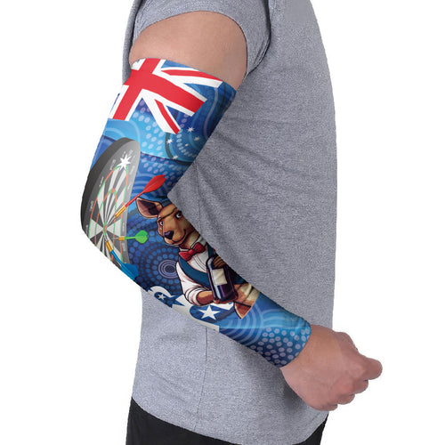 Darts NAIDOC Week 2026 Personalised Arm Sleeves Australia Flag Kangaroo Dhari Aboriginal Art