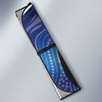 Darts NAIDOC Week 2026 Personalised Auto Sun Shade Australia Flag Kangaroo Dhari Aboriginal Art