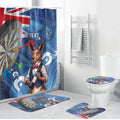 Darts NAIDOC Week 2026 Personalised Bathroom Set Australia Flag Kangaroo Dhari Aboriginal Art