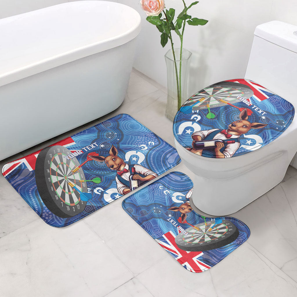 Darts NAIDOC Week 2026 Personalised Bathroom Set Australia Flag Kangaroo Dhari Aboriginal Art