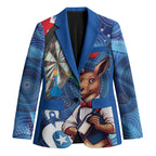 Darts NAIDOC Week 2026 Personalised Blazer Australia Flag Kangaroo Dhari Aboriginal Art