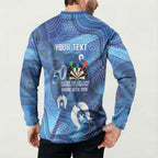 Darts NAIDOC Week 2026 Personalised Button Sweatshirt Australia Flag Kangaroo Dhari Aboriginal Art