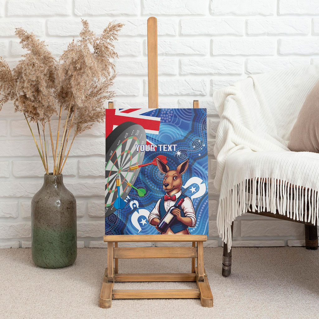 Darts NAIDOC Week 2026 Personalised Canvas Wall Art Australia Flag Kangaroo Dhari Aboriginal Art