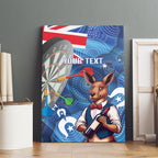 Darts NAIDOC Week 2026 Personalised Canvas Wall Art Australia Flag Kangaroo Dhari Aboriginal Art
