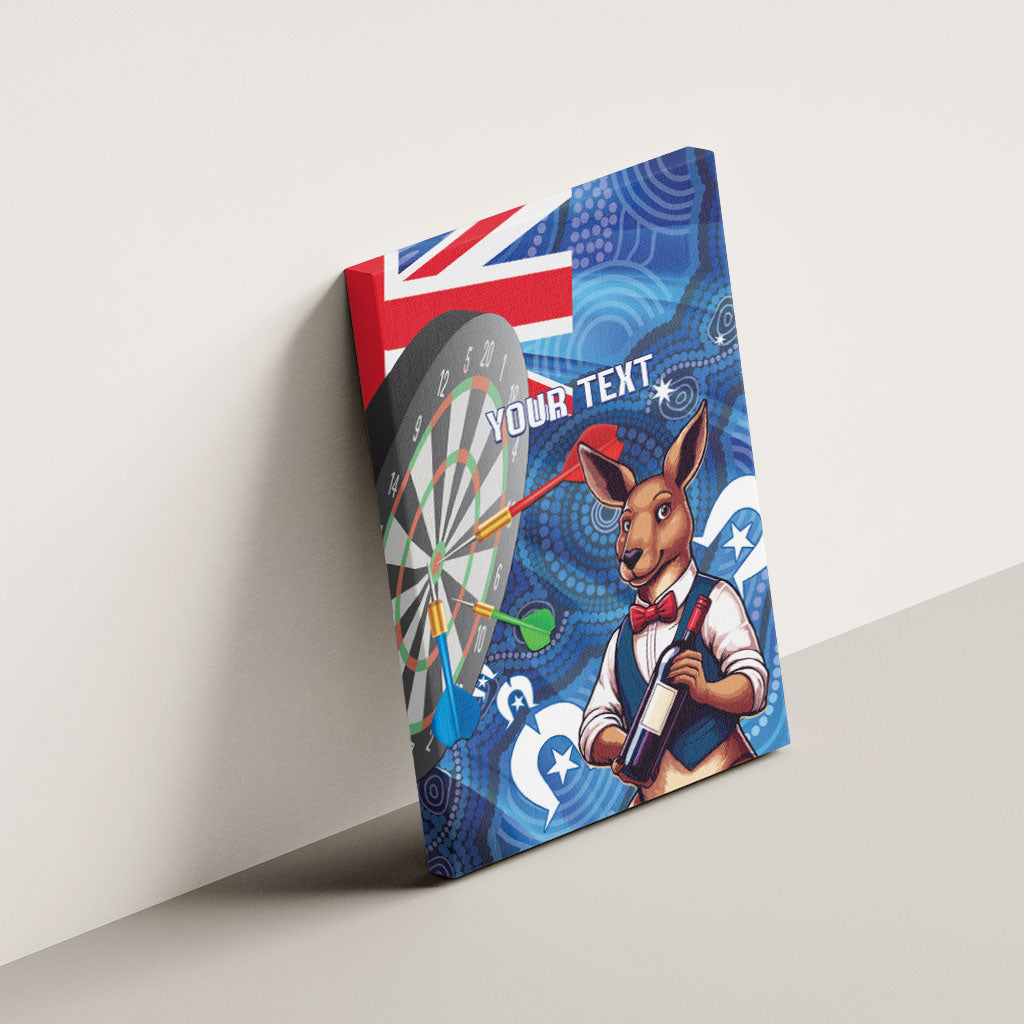 Darts NAIDOC Week 2026 Personalised Canvas Wall Art Australia Flag Kangaroo Dhari Aboriginal Art