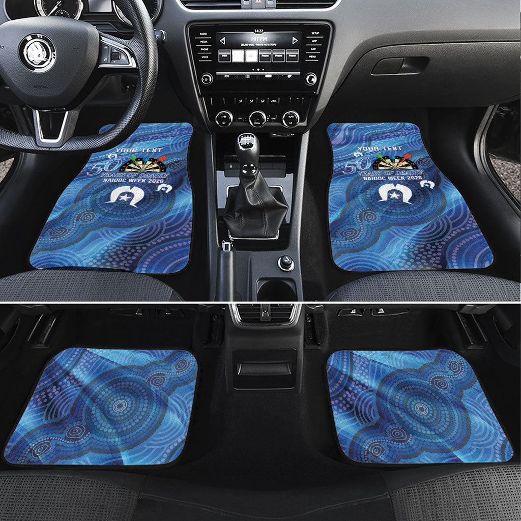 Darts NAIDOC Week 2026 Personalised Car Mats Australia Flag Kangaroo Dhari Aboriginal Art