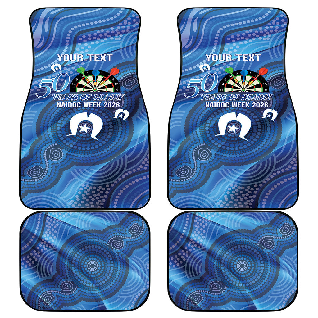 Darts NAIDOC Week 2026 Personalised Car Mats Australia Flag Kangaroo Dhari Aboriginal Art
