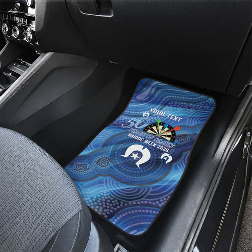 Darts NAIDOC Week 2026 Personalised Car Mats Australia Flag Kangaroo Dhari Aboriginal Art