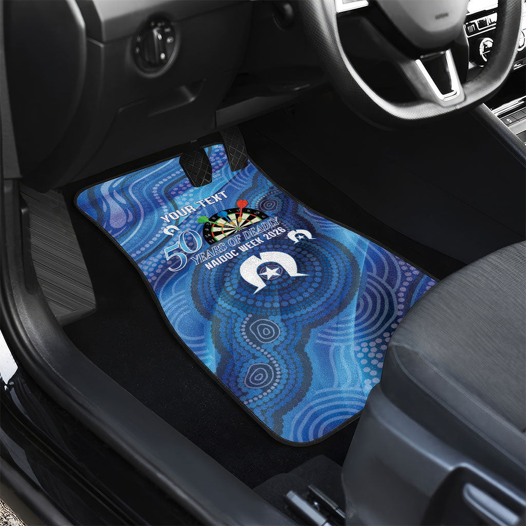 Darts NAIDOC Week 2026 Personalised Car Mats Australia Flag Kangaroo Dhari Aboriginal Art
