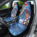 Darts NAIDOC Week 2026 Personalised Car Seat Cover Australia Flag Kangaroo Dhari Aboriginal Art