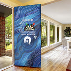 Darts NAIDOC Week 2026 Personalised Door Cover Australia Flag Kangaroo Dhari Aboriginal Art