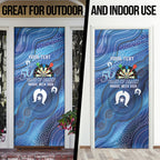 Darts NAIDOC Week 2026 Personalised Door Cover Australia Flag Kangaroo Dhari Aboriginal Art