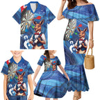 Darts NAIDOC Week 2026 Personalised Family Matching Mermaid Dress and Hawaiian Shirt Australia Flag Kangaroo Dhari Aboriginal Art