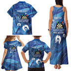 Darts NAIDOC Week 2026 Personalised Family Matching Tank Maxi Dress and Hawaiian Shirt Australia Flag Kangaroo Dhari Aboriginal Art