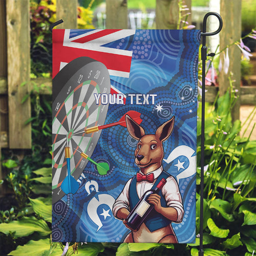 Darts NAIDOC Week 2026 Personalised Garden Flag Australia Flag Kangaroo Dhari Aboriginal Art