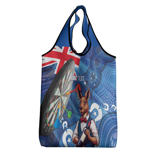 Darts NAIDOC Week 2026 Personalised Grocery Bag Australia Flag Kangaroo Dhari Aboriginal Art