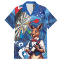 Darts NAIDOC Week 2026 Personalised Hawaiian Shirt Australia Flag Kangaroo Dhari Aboriginal Art