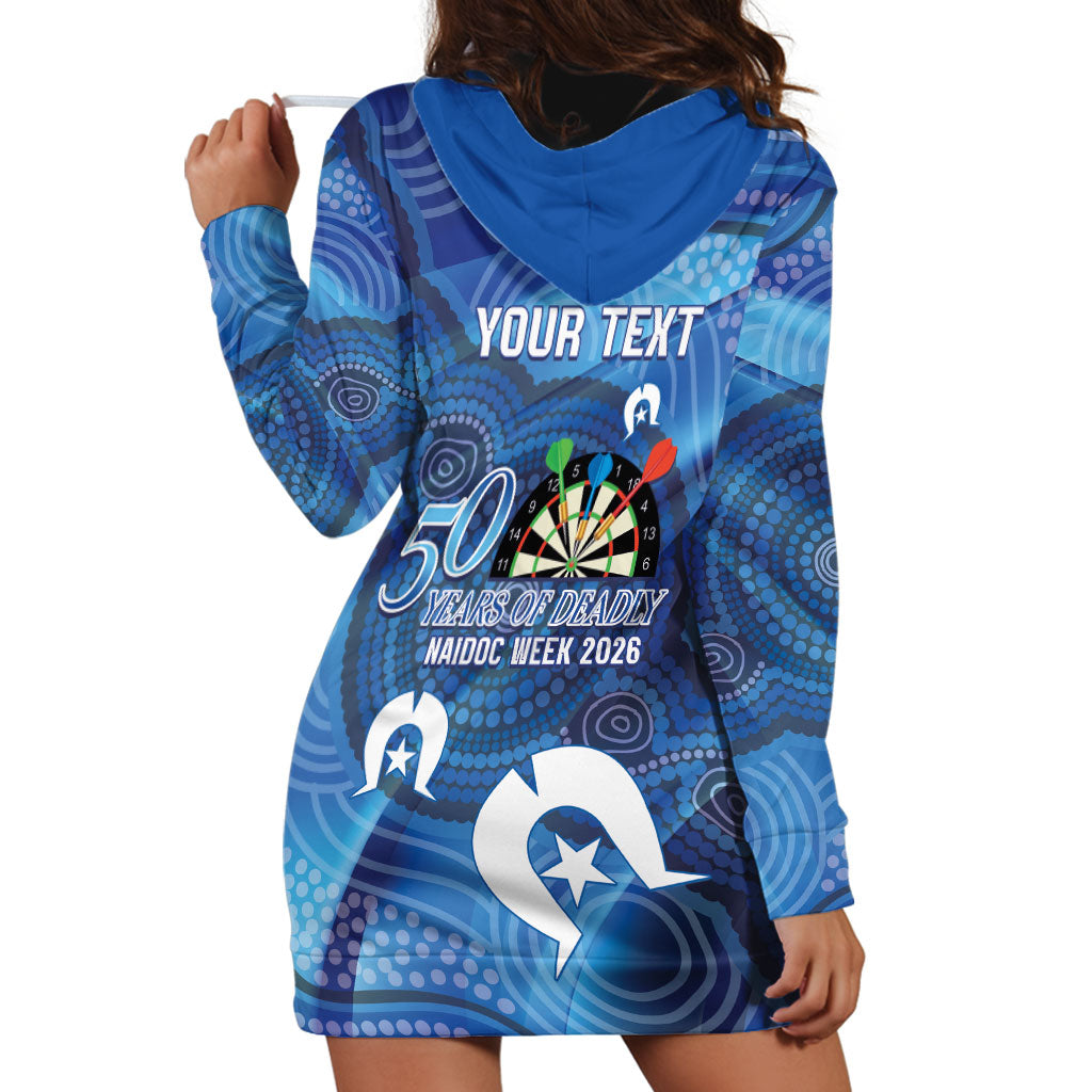 Darts NAIDOC Week 2026 Personalised Hoodie Dress Australia Flag Kangaroo Dhari Aboriginal Art