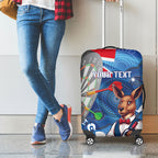 Darts NAIDOC Week 2026 Personalised Luggage Cover Australia Flag Kangaroo Dhari Aboriginal Art