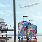 Darts NAIDOC Week 2026 Personalised Luggage Cover Australia Flag Kangaroo Dhari Aboriginal Art