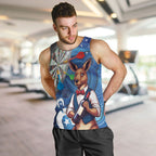 Darts NAIDOC Week 2026 Personalised Men Tank Top Australia Flag Kangaroo Dhari Aboriginal Art