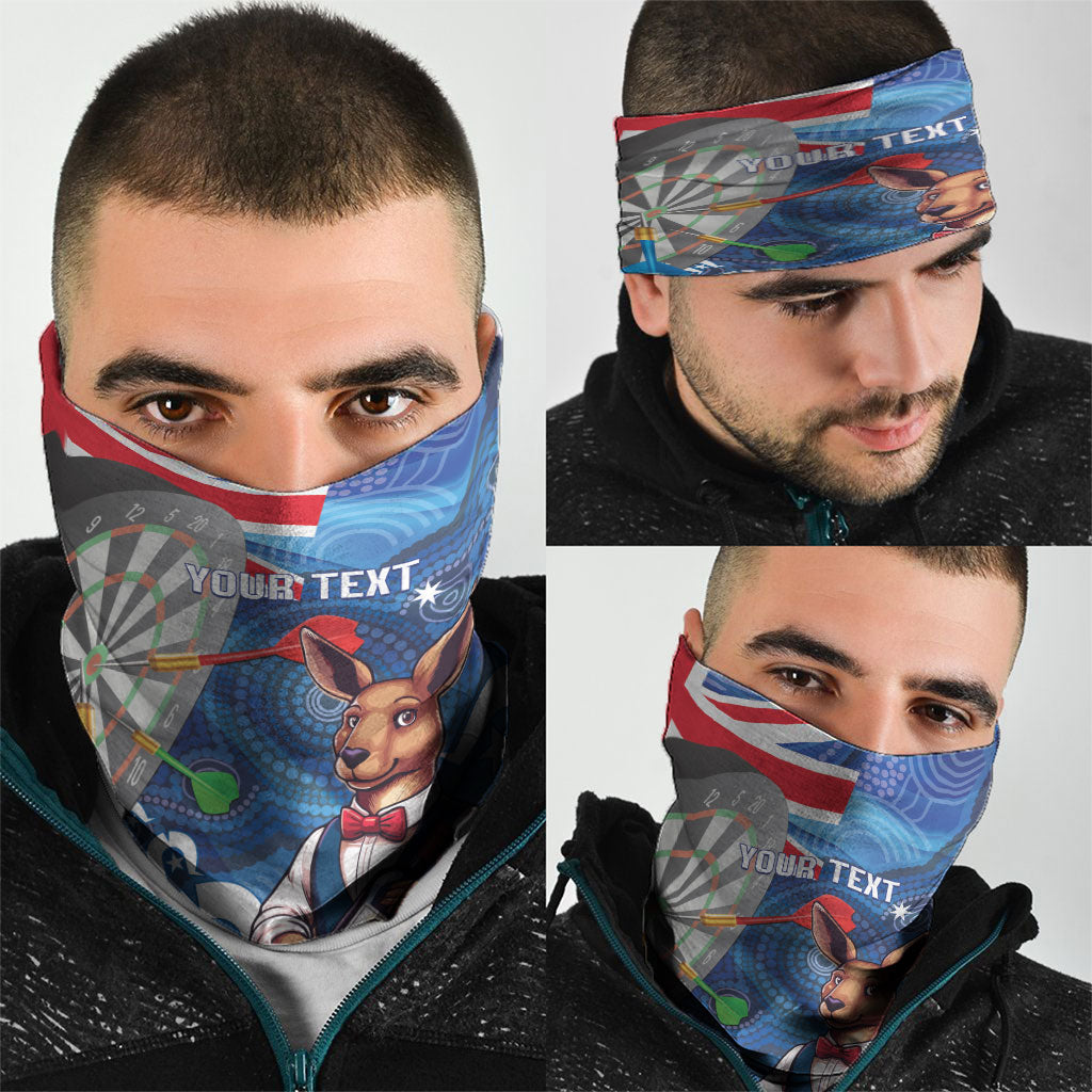 Darts NAIDOC Week 2026 Personalised Neck Gaiter Australia Flag Kangaroo Dhari Aboriginal Art