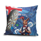 Darts NAIDOC Week 2026 Personalised Pillow Cover Australia Flag Kangaroo Dhari Aboriginal Art