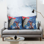 Darts NAIDOC Week 2026 Personalised Pillow Cover Australia Flag Kangaroo Dhari Aboriginal Art