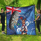Darts NAIDOC Week 2026 Personalised Quilt Australia Flag Kangaroo Dhari Aboriginal Art