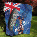 Darts NAIDOC Week 2026 Personalised Quilt Australia Flag Kangaroo Dhari Aboriginal Art