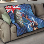 Darts NAIDOC Week 2026 Personalised Quilt Australia Flag Kangaroo Dhari Aboriginal Art